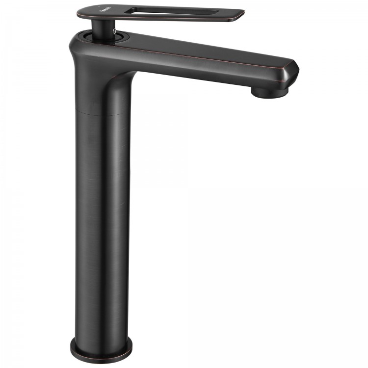 Смеситель для умывальника высокий REA BLADE OLD BLACK